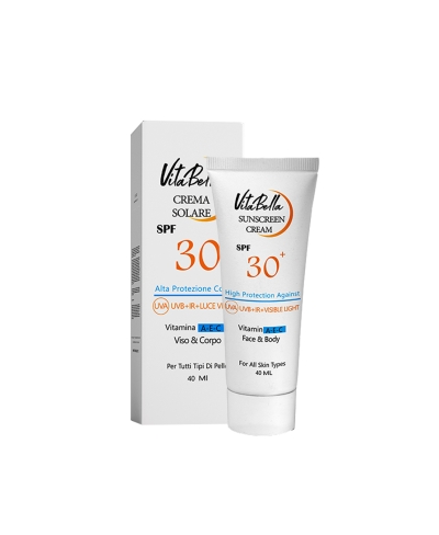 کرم ضد آفتاب spf۳۰ بی رنگ حجم ۴۰ میل ویتابلا